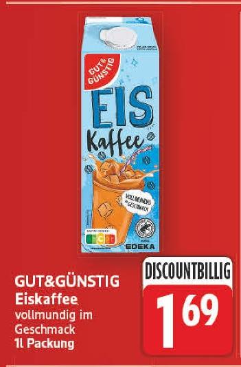 Eiskaffee von GUT&GÜNSTIG im aktuellen E center Prospekt
